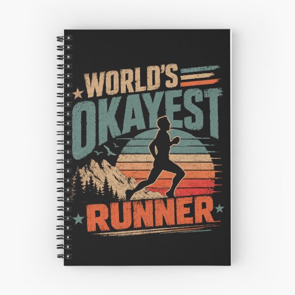 Item preview, World's Okayest Runner Funny Running Jogging Marathon Athlete Fitness designed and sold by SkeletonsDanger.