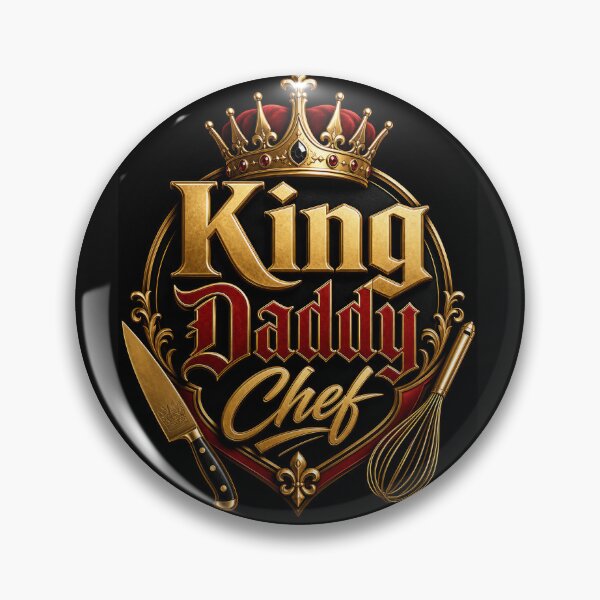 Item preview, King Daddy Chef – Luxury Gold Typography Design designed and sold by Jandedan.