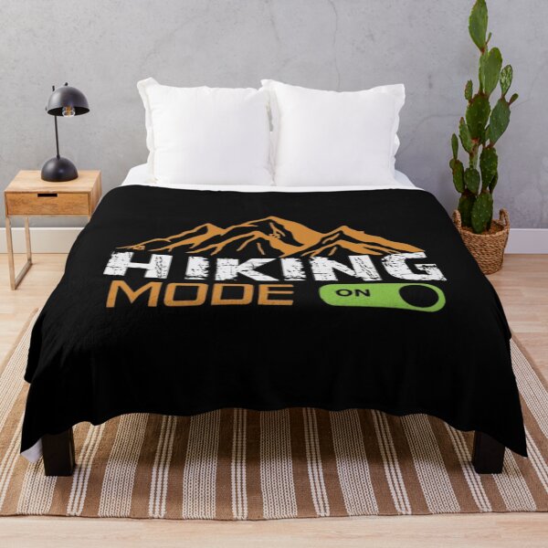 Item preview, Hiking Mode ON – Funny Mountain Hiking & Outdoor Adventure Design designed and sold by Palette & Hue.