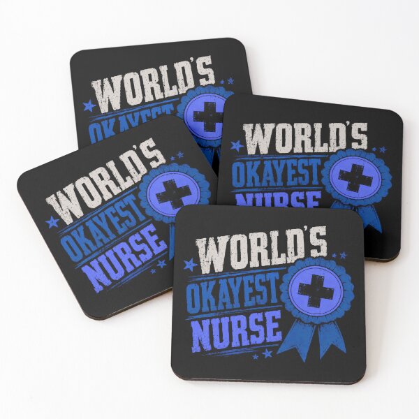 Item preview, World's Okayest Nurse Medical Staff Funny Humor Appreciation designed and sold by SkeletonsDanger.