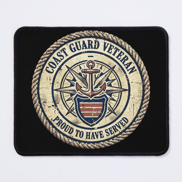 Item preview, Coast Guard Veteran Vintage Maritime Badge | Proud to Have Served Military Design designed and sold by Coasties.