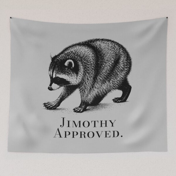 Item preview, Cute Jimothy Raccoon Illustration designed and sold by merchxwear.
