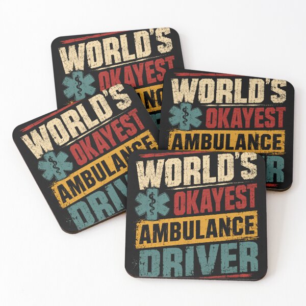 Item preview, World's Okayest Ambulance Driver Paramedic EMT EMS First Responder designed and sold by SkeletonsDanger.