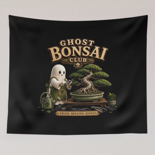 Item preview, Ghost Bonsai Club, Cute Japanese Bonsai Tree Gardening Design Classic T-Shirt designed and sold by podlook.