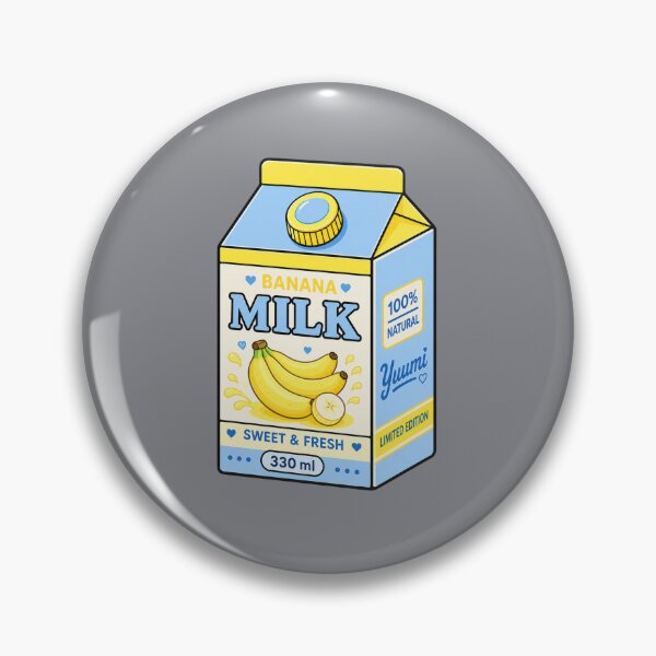 Item preview, Kawaii Banana Milk Carton | Cute Pastel Yellow & Blue Drink Aesthetic designed and sold by Aimetoi.