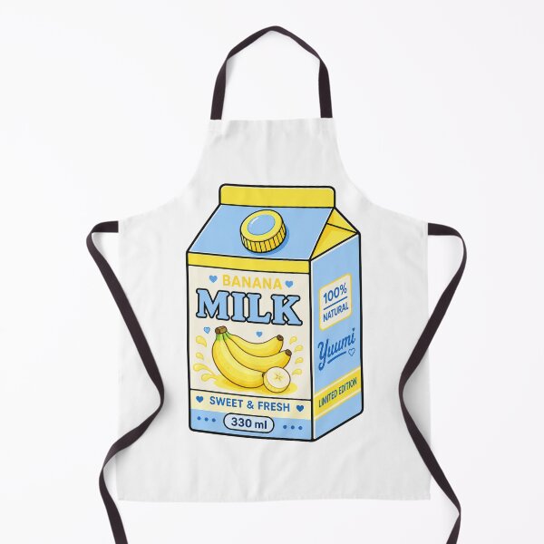 Item preview, Kawaii Banana Milk Carton | Cute Pastel Yellow & Blue Drink Aesthetic designed and sold by Aimetoi.