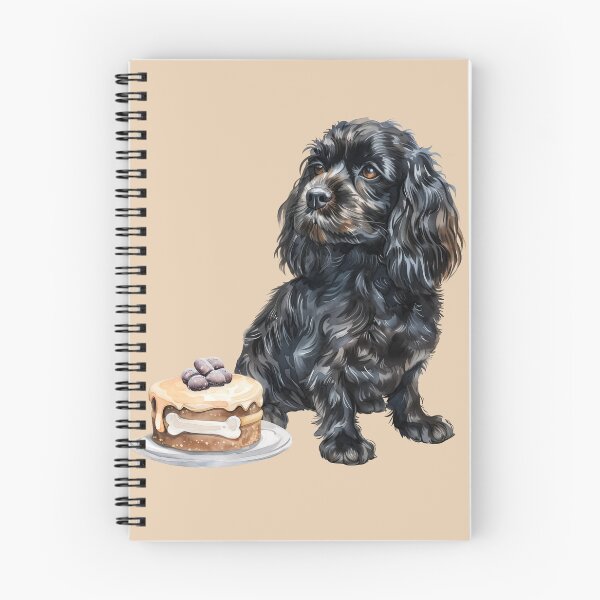 Item preview, Black English Cocker Spaniel with Birthday Cake designed and sold by Erika Kaisersot.