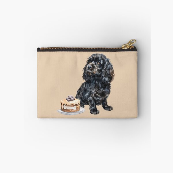 Item preview, Black English Cocker Spaniel with Birthday Cake designed and sold by Erika Kaisersot.
