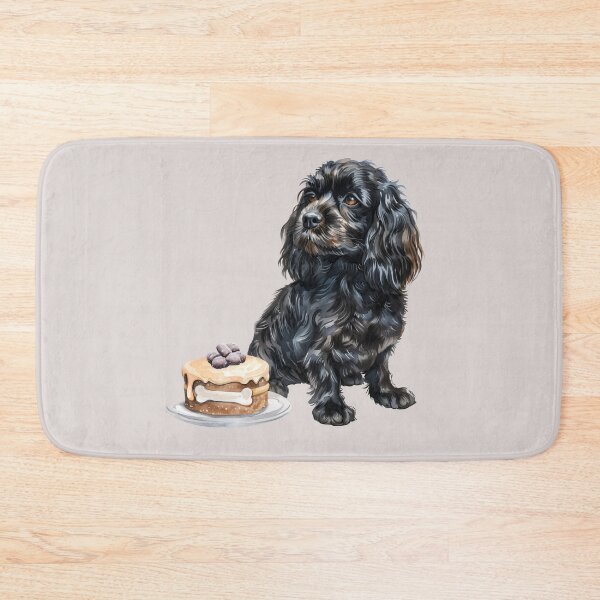 Item preview, Black English Cocker Spaniel with Birthday Cake designed and sold by Erika Kaisersot.