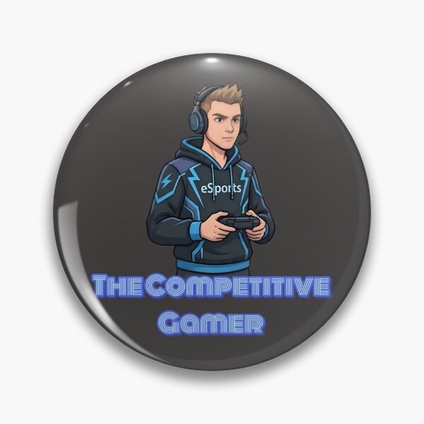 Item preview, The Competitive Gamer | Esports Player Gaming Design | Pro Gamer T-Shirt designed and sold by Bhaskar Digital Art.