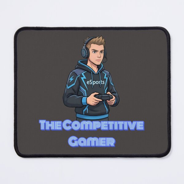 Item preview, The Competitive Gamer | Esports Player Gaming Design | Pro Gamer T-Shirt designed and sold by Bhaskar Digital Art.