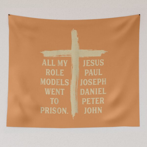 Item preview, All My Role Models Went to Prison Jesus Funny Christians Church designed and sold by JulianBrant.