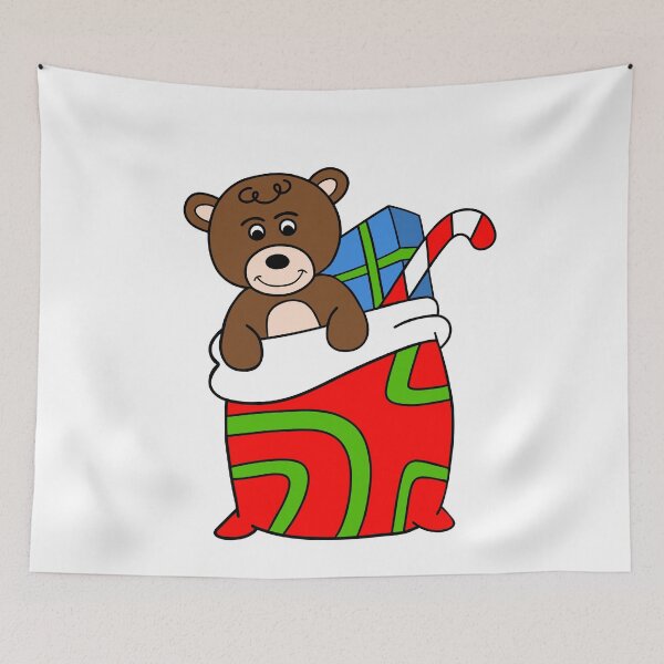 Item preview, Teddy Bear Santa Sack designed and sold by Sartoris Art.