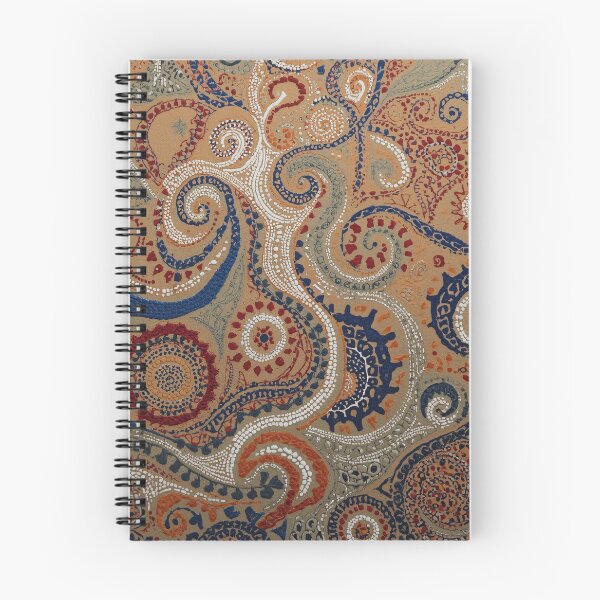 Item preview, Aboriginal Inspired Dot Art - Indigenous Inspired Boho Paisley Pattern designed and sold by GrinGalore.