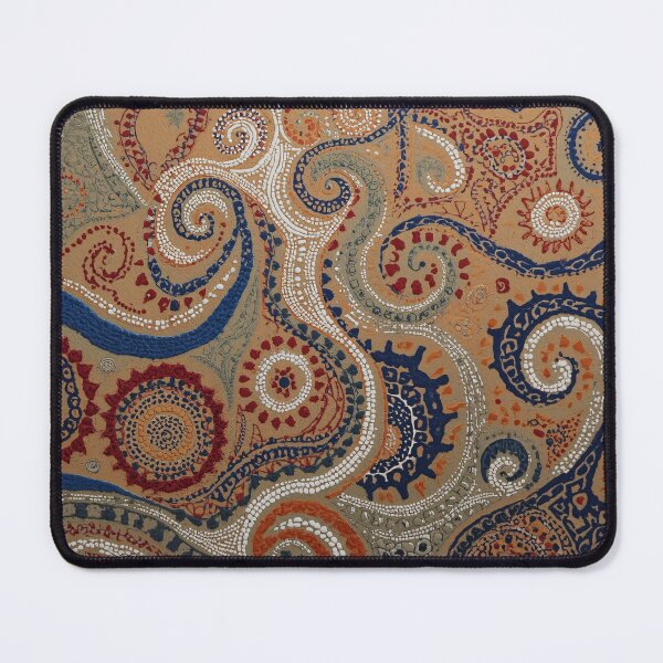 Item preview, Aboriginal Inspired Dot Art - Indigenous Inspired Boho Paisley Pattern designed and sold by GrinGalore.