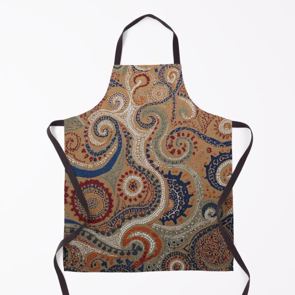 Item preview, Aboriginal Inspired Dot Art - Indigenous Inspired Boho Paisley Pattern designed and sold by GrinGalore.