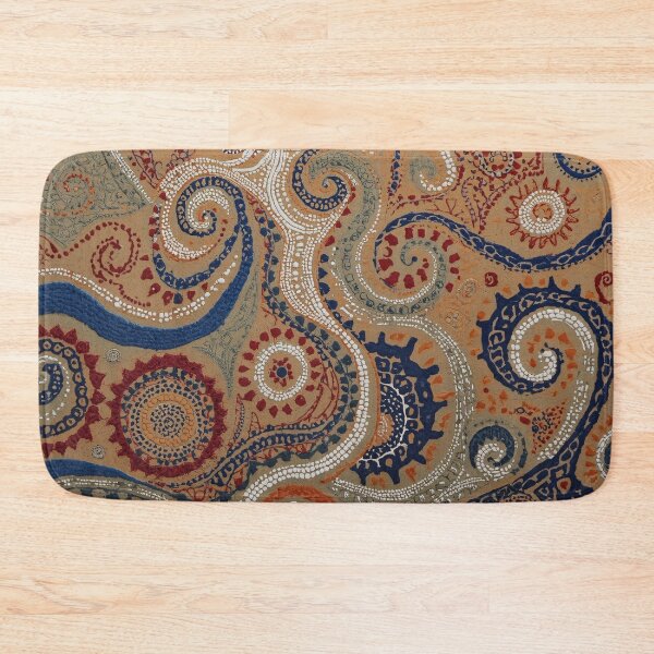 Item preview, Aboriginal Inspired Dot Art - Indigenous Inspired Boho Paisley Pattern designed and sold by GrinGalore.