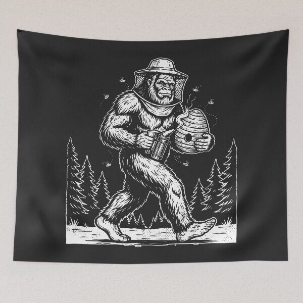 Item preview, Beekeeper Bigfoot Funny Apiarist Cryptid Beekeeping   designed and sold by Y-Vibes.