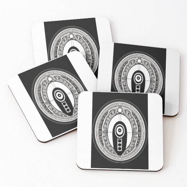 Item preview, Art - Abstract Floral Motifs, Dynamic Graphic Elements in Black and White designed and sold by Reverso-Design.