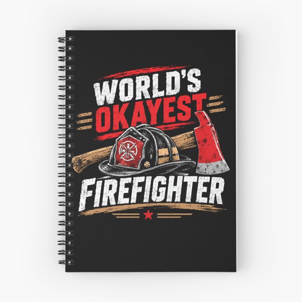 Item preview, World's Okayest Firefighter Humorous Profession Gift designed and sold by SkeletonsDanger.