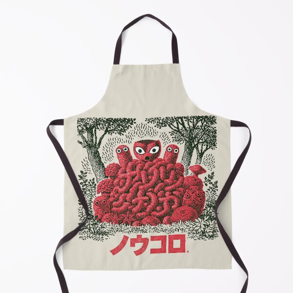 Item preview, Abstract Red Coral Creatures Vintage Block Print designed and sold by EdvvinStudios.
