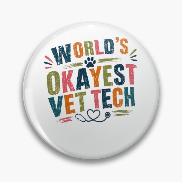 Item preview, World's Okayest Vet Tech Veterinary Technician Animal Care Professional Gift designed and sold by JonesFlora2025.