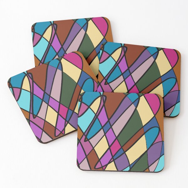 Item preview, Abstract Colorful Intersecting Lines and Shapes designed and sold by IO Soul Spaces.