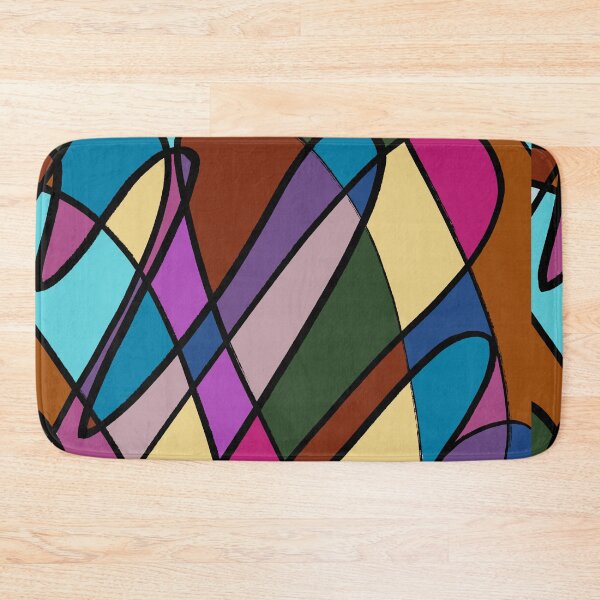 Item preview, Abstract Colorful Intersecting Lines and Shapes designed and sold by IO Soul Spaces.