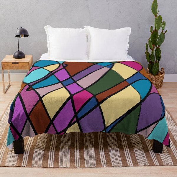 Item preview, Abstract Colorful Intersecting Lines and Shapes designed and sold by IO Soul Spaces.