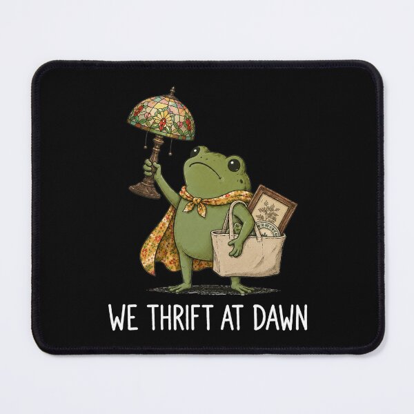 Item preview, We Thrift At Dawn Funny Frog Thrifting Vintage Collector designed and sold by sentfromemily.