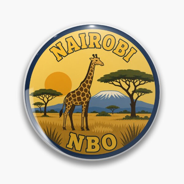 Item preview, Nairobi NBO Airport Code Travel Sticker designed and sold by Martin's_Design.
