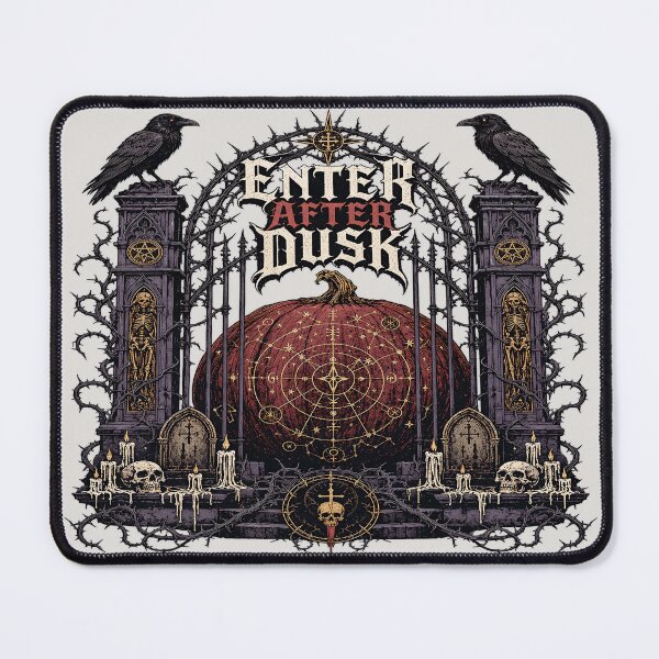 Item preview, Enter After Dusk Gothic Pumpkin Gate | Dark Halloween Graphic designed and sold by InkspirationGraphics.