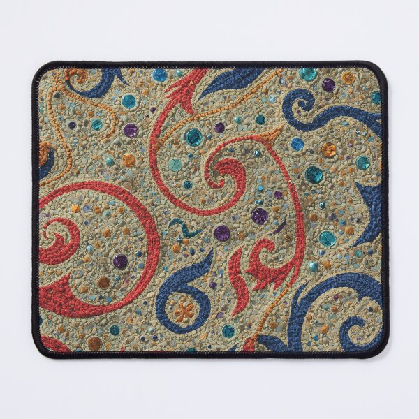 Item preview, Aboriginal Inspired Dot Art - Dreamtime Spiral Red Blue Indigenous Painting designed and sold by GrinGalore.