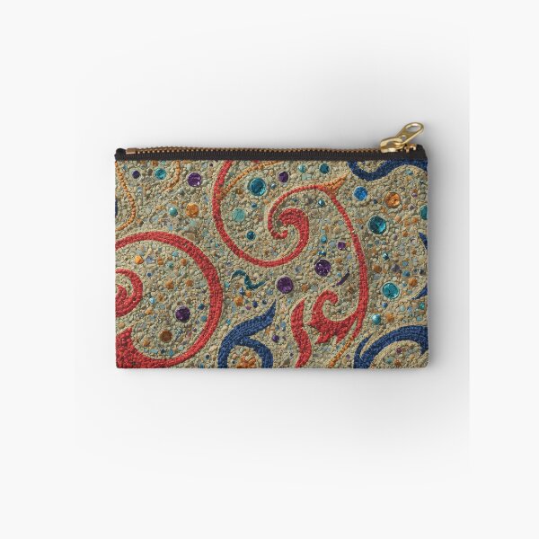 Item preview, Aboriginal Inspired Dot Art - Dreamtime Spiral Red Blue Indigenous Painting designed and sold by GrinGalore.
