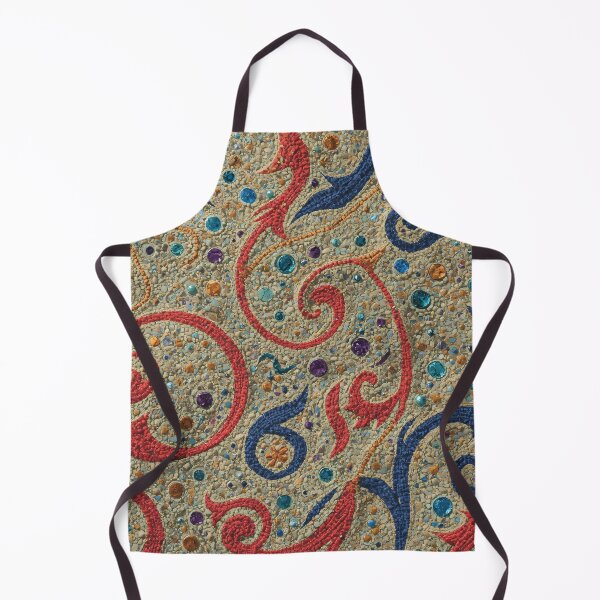 Item preview, Aboriginal Inspired Dot Art - Dreamtime Spiral Red Blue Indigenous Painting designed and sold by GrinGalore.