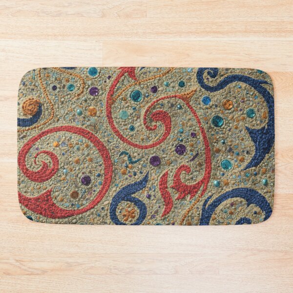 Item preview, Aboriginal Inspired Dot Art - Dreamtime Spiral Red Blue Indigenous Painting designed and sold by GrinGalore.