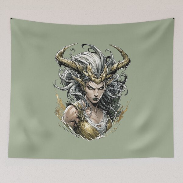 Item preview, Horned Goddess of the Wildwood designed and sold by MythicMood.