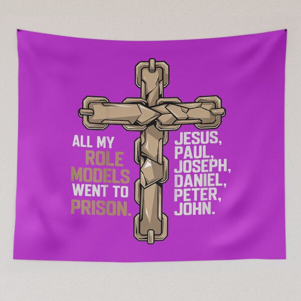 Item preview, All My Role Models Went to Prison Jesus God Bible Christian designed and sold by melodycook.