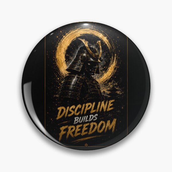 Item preview, Discipline Builds Freedom – Samurai Warrior | Premium Motivational Samurai Design designed and sold by Peter Kaul.