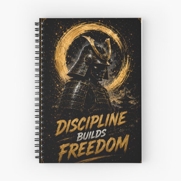 Item preview, Discipline Builds Freedom – Samurai Warrior | Premium Motivational Samurai Design designed and sold by Peter Kaul.