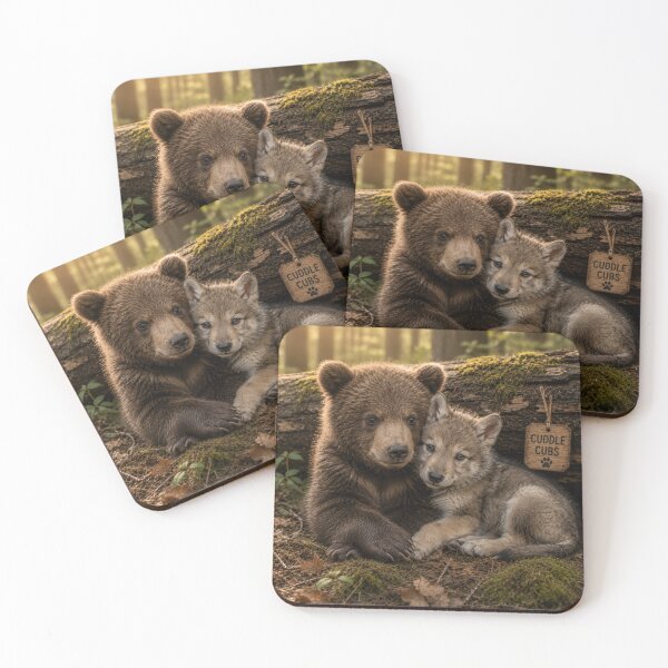 Item preview, Cuddle Cubs Bear Wolf Forest Friends Wildlife designed and sold by BagFactoryUK.