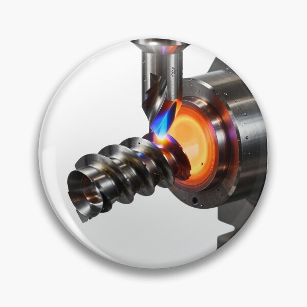 Item preview, Absolute Precision - Glowing Lathe Cut Metal Art designed and sold by Chrome cinematic.