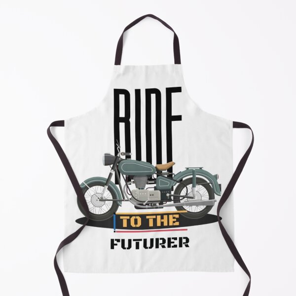 Item preview, Ride to the Future Motorcycle Typography Graphic T-Shirt | Vintage Biker Design designed and sold by RajDeals.