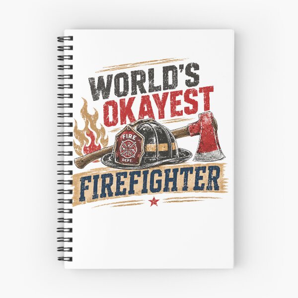 Item preview, World's Okayest Firefighter Fire Department Humor First Responder Gift designed and sold by JonesFlora2025.