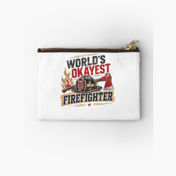 Item preview, World's Okayest Firefighter Fire Department Humor First Responder Gift designed and sold by JonesFlora2025.