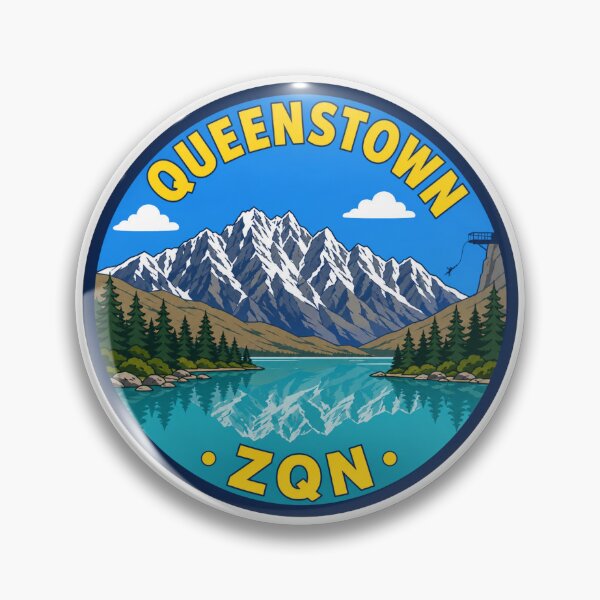 Item preview, Queenstown ZQN Airport Code Travel Sticker designed and sold by Martin's_Design.