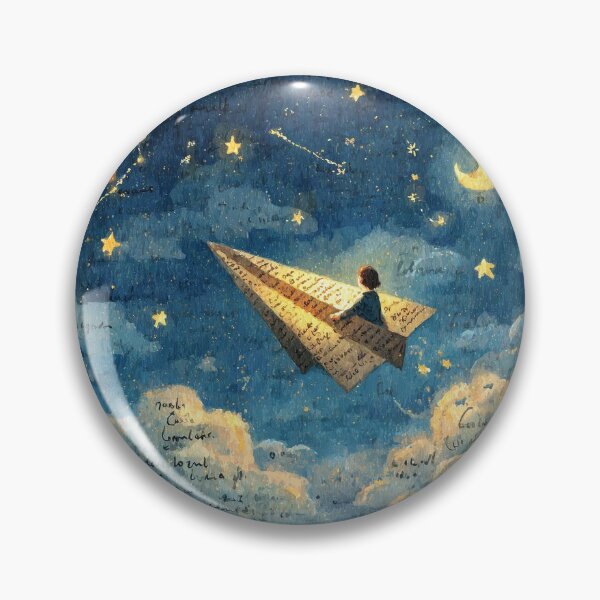 Item preview, Whimsical Night Sky Illustration designed and sold by Primeneststudio.