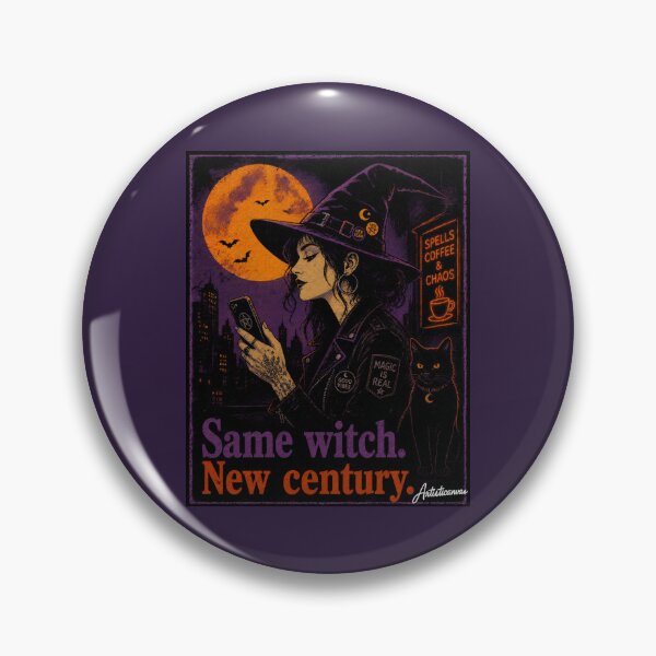 Item preview, Modern Witch Leather Jacket Smartphone Flat Halloween Illustration designed and sold by Artisticanvas.