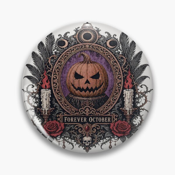 Item preview, Forever October Gothic Jack-O-Lantern | Dark Samhain Graphic designed and sold by InkspirationGraphics.