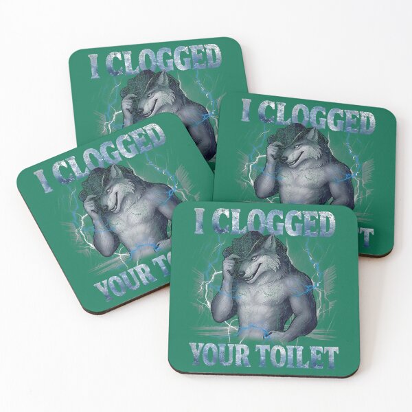 Item preview, Alpha Wolf I Clogged Your Toilet Funny Meme Cringe Men Women designed and sold by AliesKaruta.